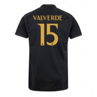 Fotballdrakt Herre Real Madrid Federico Valverde #15 Tredjedrakt 2023-24 Kortermet